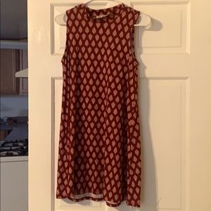 Sleeveless Red/Maroon Dress